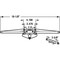 Prime-Line Awning Operator, 16-1/8 in., Diecast/Steel, White Color, Roto Crank Single Pack TH 23013-1 - alternate 4